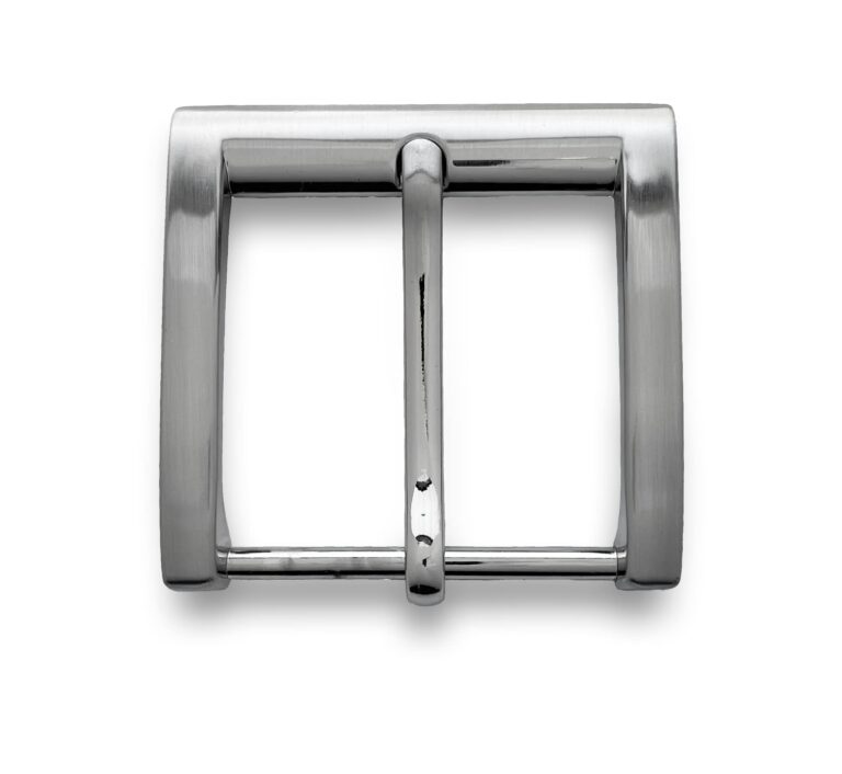 almela Fibbia Cintura di Ricambio Argento Spazzolato – Buckle Classico