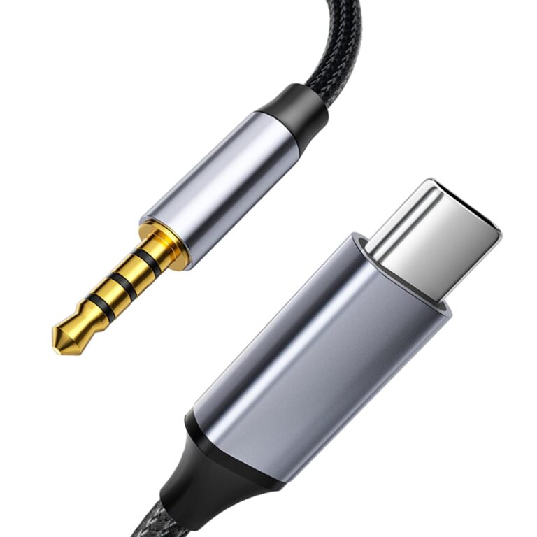 Cavo USB-C a Jack 3.5mm Audio 1 metro per auto e cuffie
