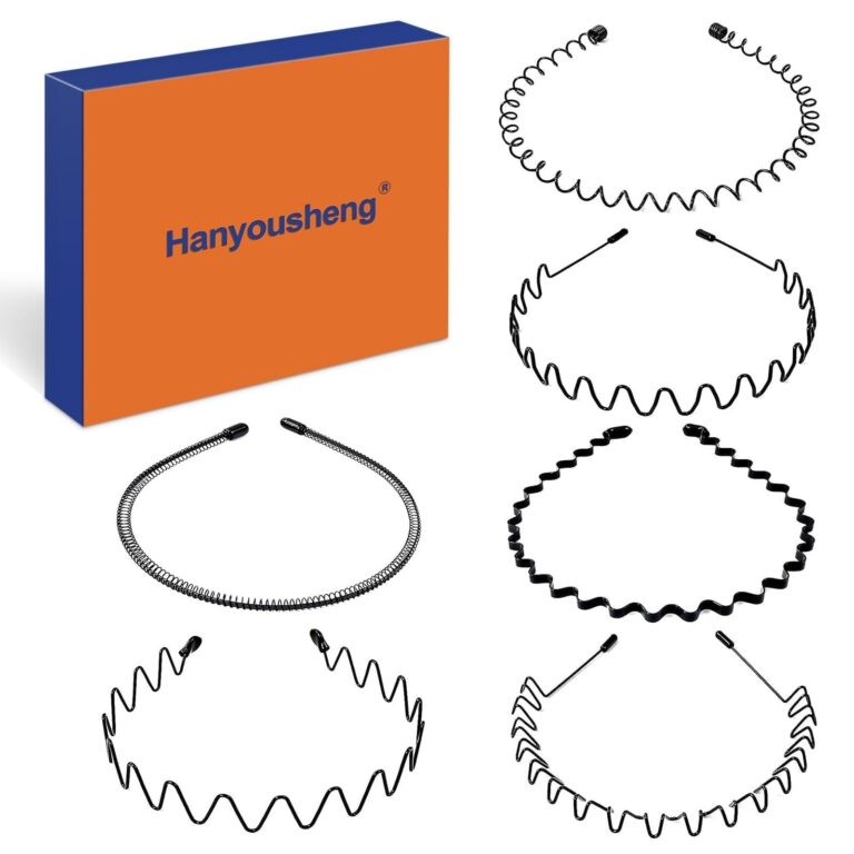 Hanyousheng Cerchietti in Metallo Ondulati Unisex - 6 Pezzi