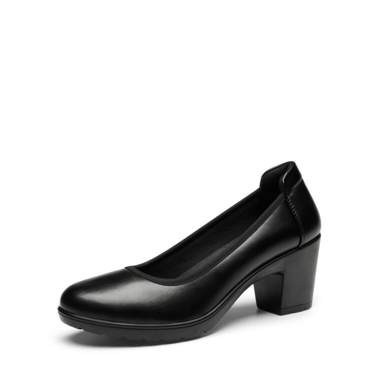 DREAM PAIRS scarpe da lavoro tacco basso punta tonda