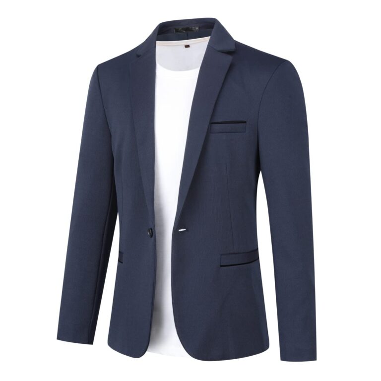 Allthemen Blazer Uomo Slim Fit Monopetto per Matrimoni e Business