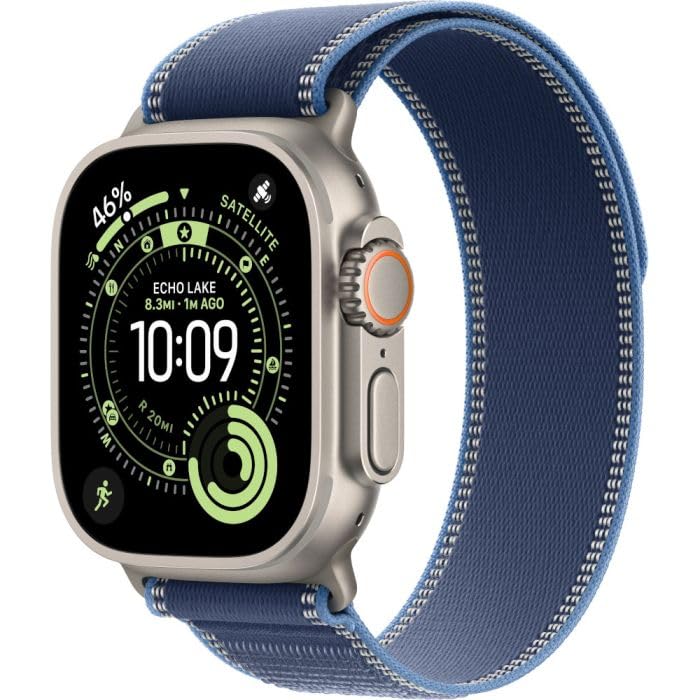 Apple Watch Ultra 3 (2025) natural titanium 49mm 4G bright blue Trail Loop M/L