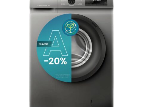 Hisense WF1Q8041BT Lavatrice 8 kg Classe A-20% Vapore Inverter