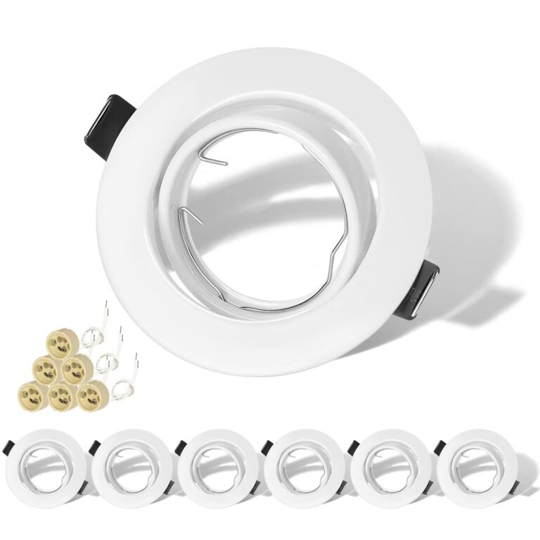 KEJIYILT Set 6 Faretti LED da Incasso GU10 Orientabili 30°