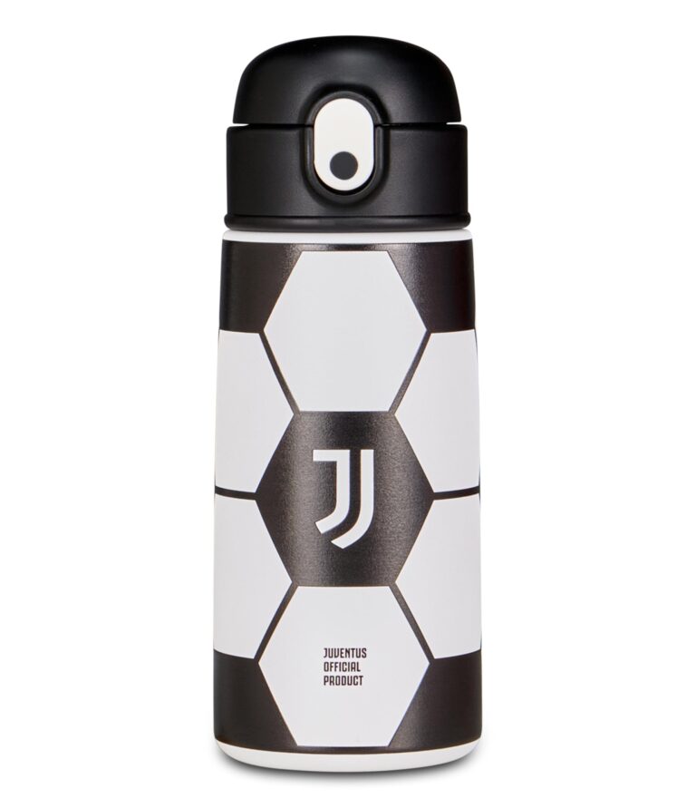 Seven Borraccia Kid JUVENTUS, Bianco, 460 ml, Acciaio Inox, BPA free, Ermetica, Caldo 12h/freddo 24 h, A prova di perdite,...