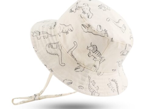Xiaohawang Cappello da Sole Bambino Dinosauro a Secchiello per Estate