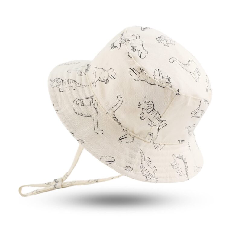 Xiaohawang Cappello da Sole Bambino Dinosauro a Secchiello per Estate