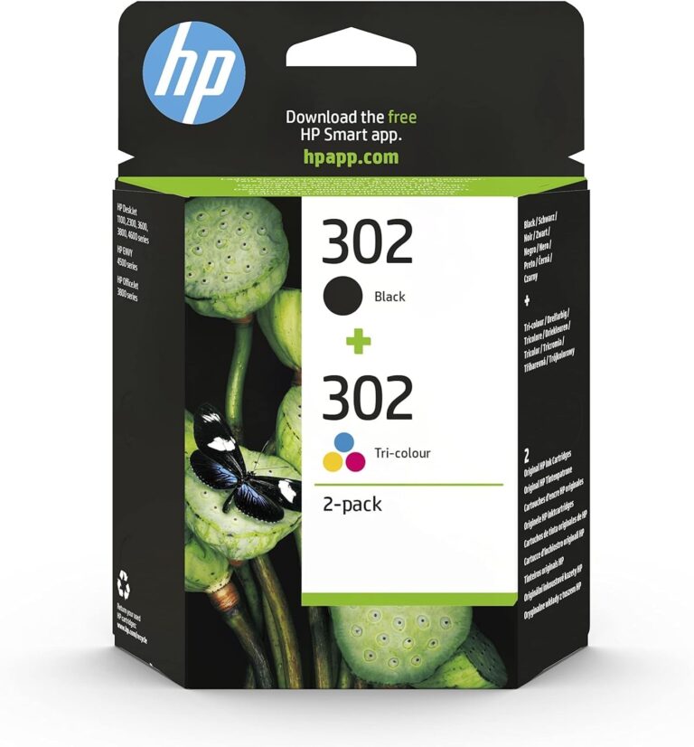 HP 302 Nero + Tricromia – Confezione doppia originale