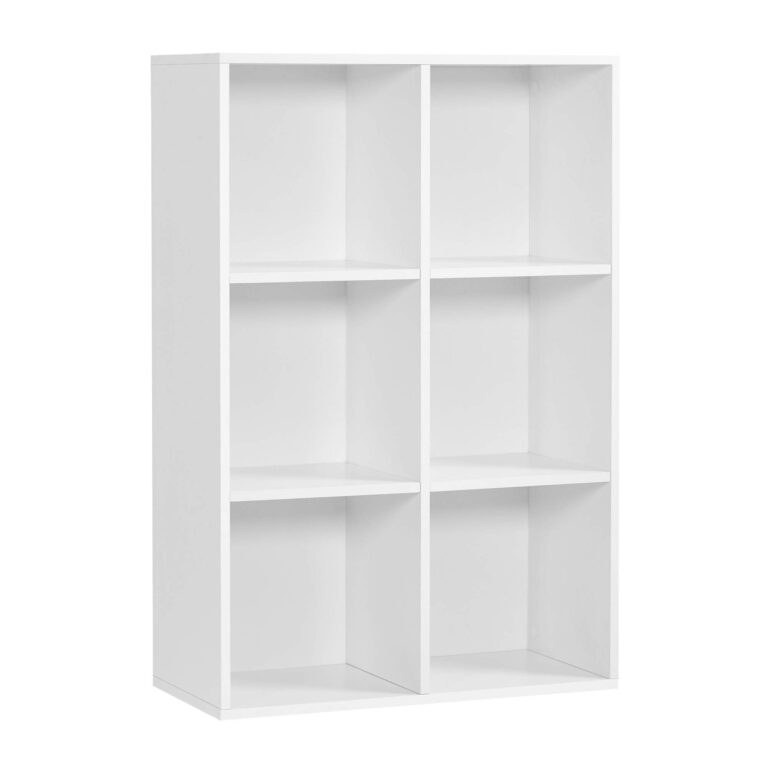 VASAGLE Libreria a 6 Cubi, Scaffale Espositore per Decorazioni, Souvenir, Piante, per Studio, Uff...