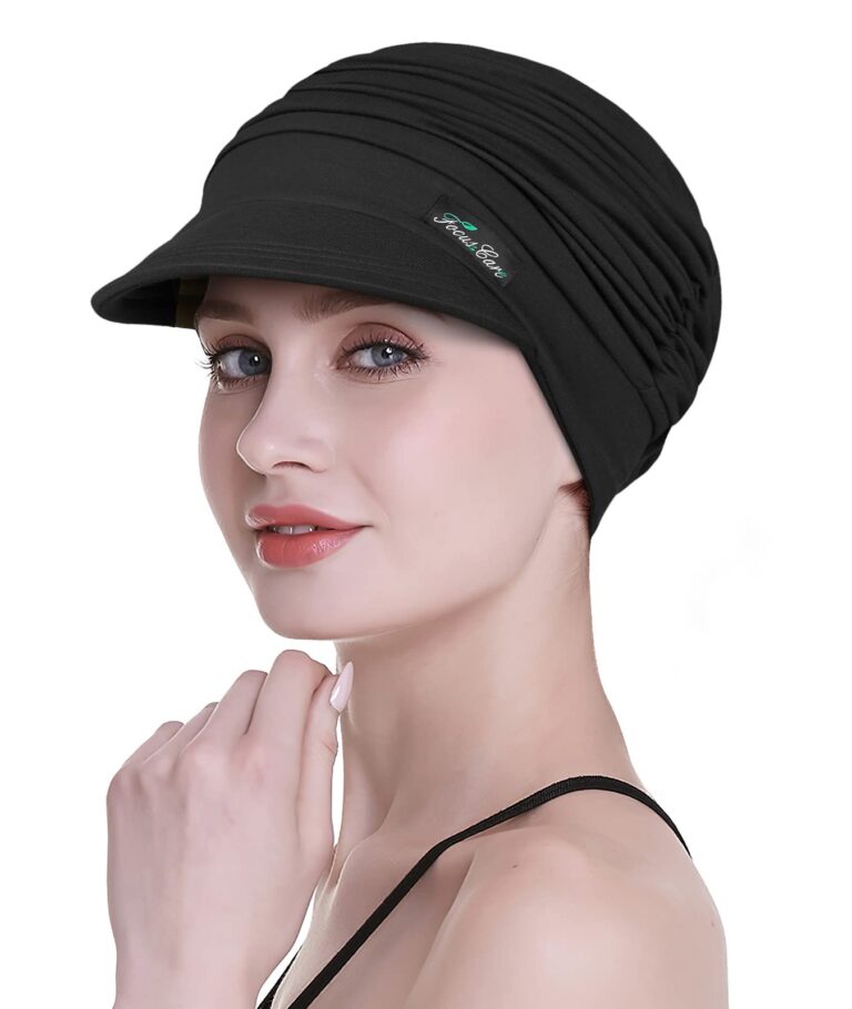 FocusCare Turbante Chemio Donna in Bambu con Visiera