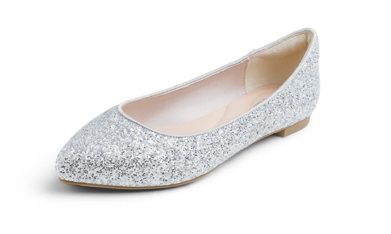 Feversole ballerine paillettes con memory foam donna