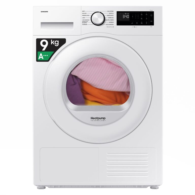 Samsung Crystal EcoDry DV90DG52A0TE Asciugatrice 9 kg Pompa di Calore Wi-Fi