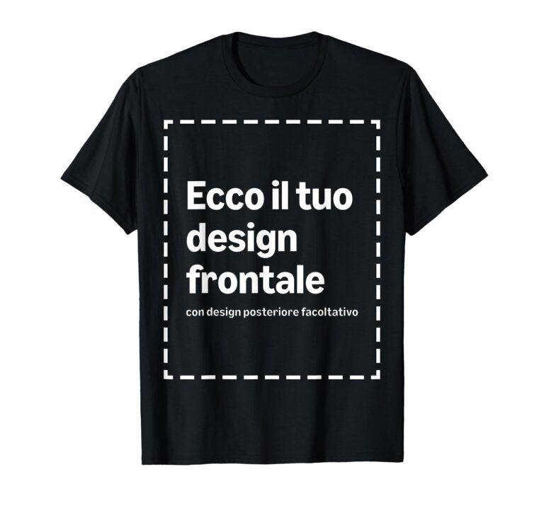 Maglietta Personalizzata con Immagine Fronte-Retro