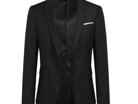 YOUTHUP Blazer Uomo Slim Fit Monopetto 2 Bottoni Elegante