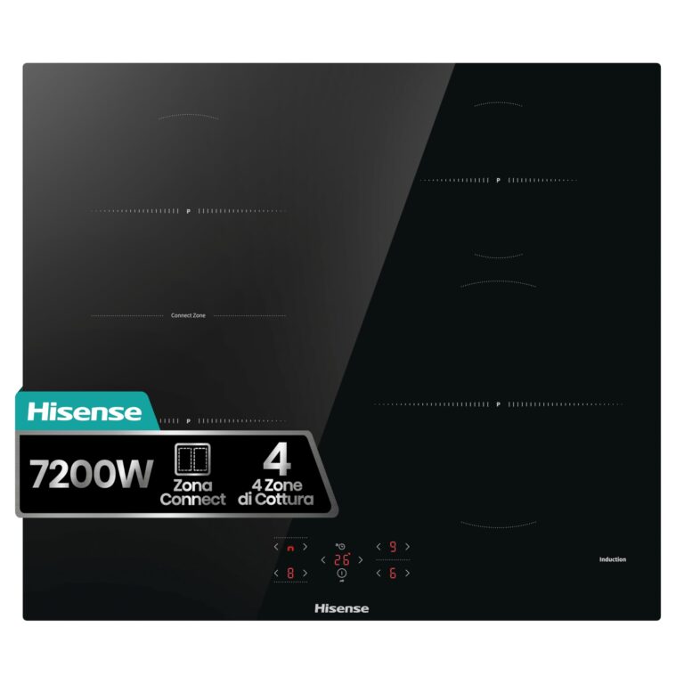 Hisense HI621FM Piano Cottura Induzione 60 cm 4 Zone Connect Zone