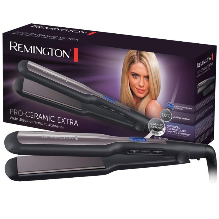 Remington Piastra per Capelli - Larga: Piastre extra larghe da 45 mm: Specifica per capelli spessi, crespi, ricci e molto ...