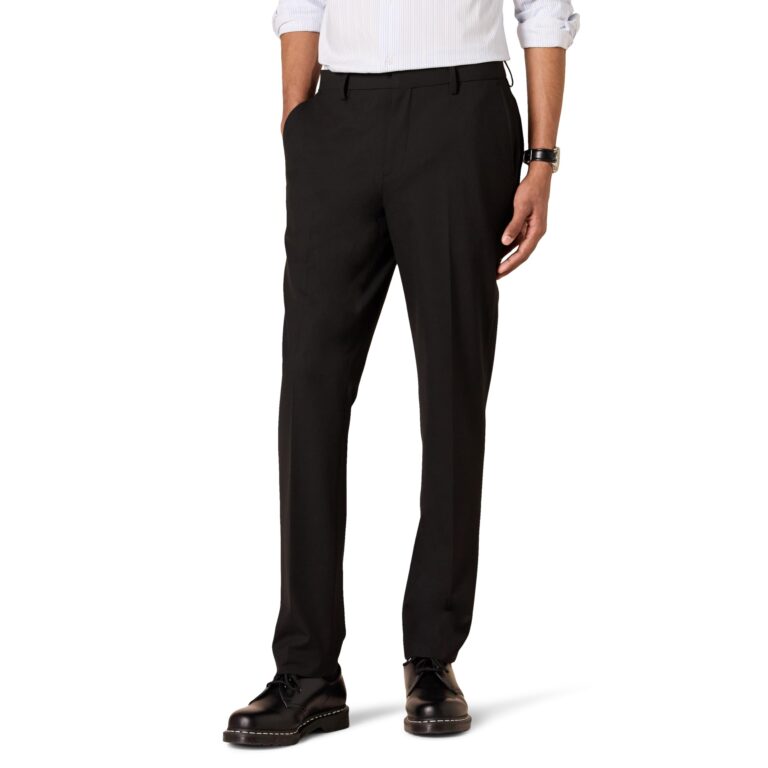 Amazon Essentials Pantaloni da Abito Slim Fit Elasticizzati Anti-Grinze