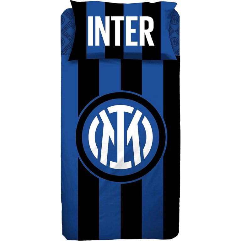 F.C. Inter | Completo Lenzuolo 1 Piazza | Logo Nuovo | Prodotto Ufficiale