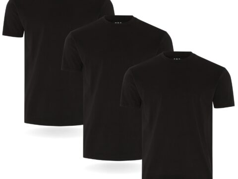 FM London T-Shirt Uomo Slim Fit Confezione da 3 o 5 Pezzi