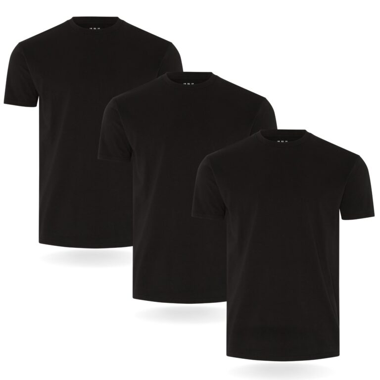 FM London T-Shirt Uomo Slim Fit Confezione da 3 o 5 Pezzi