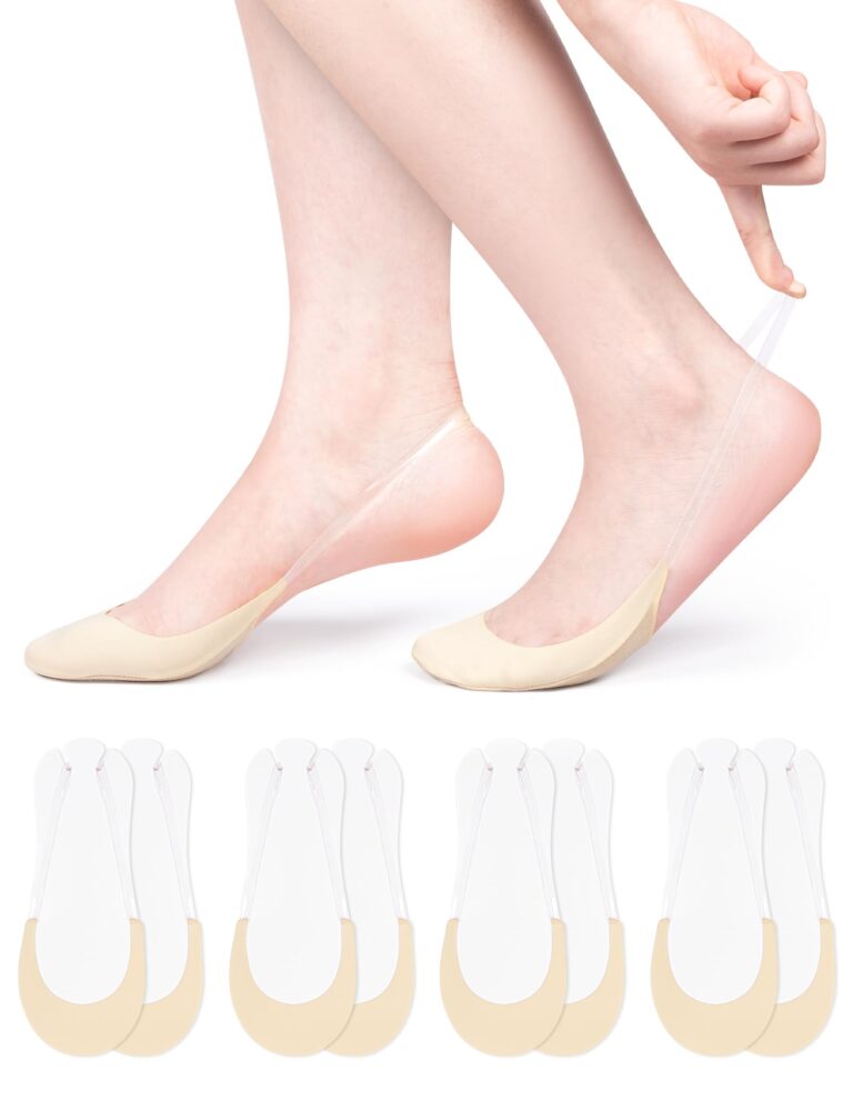 Becellen Fantasmini Donna Slingback - 4 Paia Invisibili Antiscivolo
