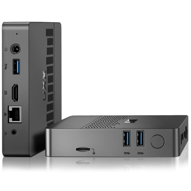 Dghrti Mini PC Intel N3350 64GB, SSD 512GB, Doppio Display 4K