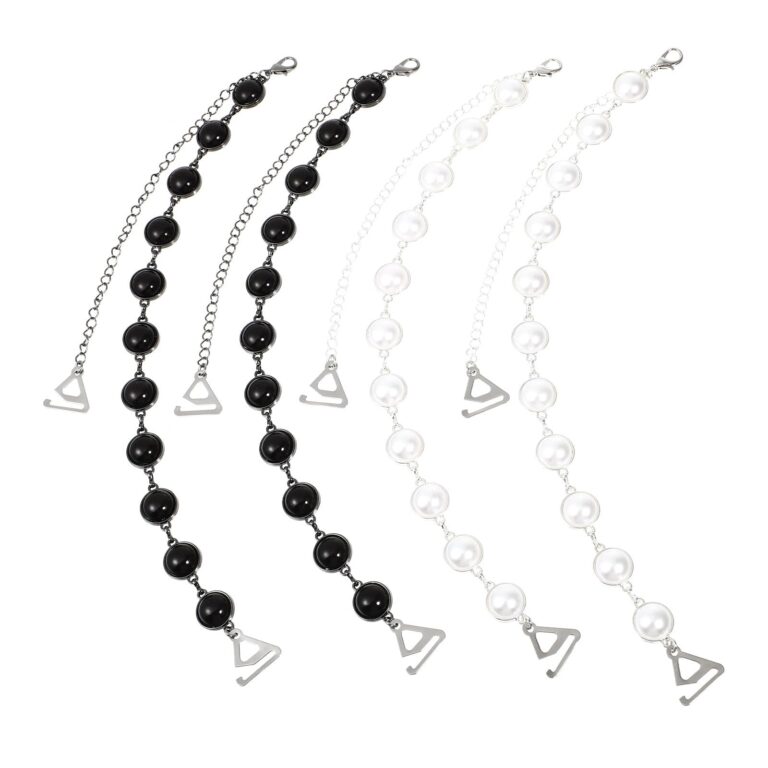 IMIKEYA Bretelle con Perle Decorative Regolabili 1,8 cm 2 Paia