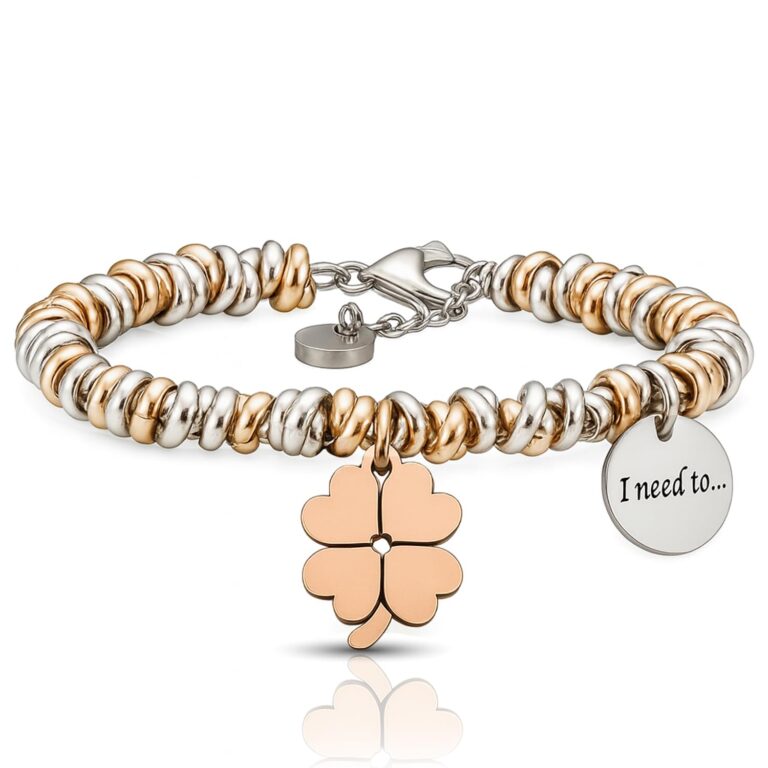 SAGA Gioielli Bracciale Donna I Need To - Protezione, Fortuna, Amore