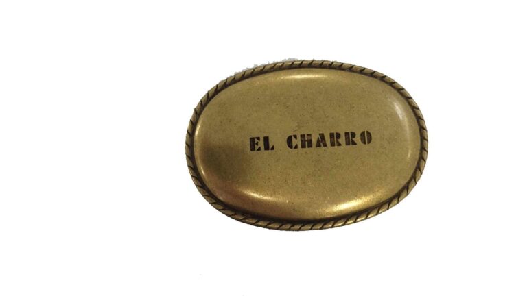 Charro El F208 Fibbia per cintura unisex finitura oro