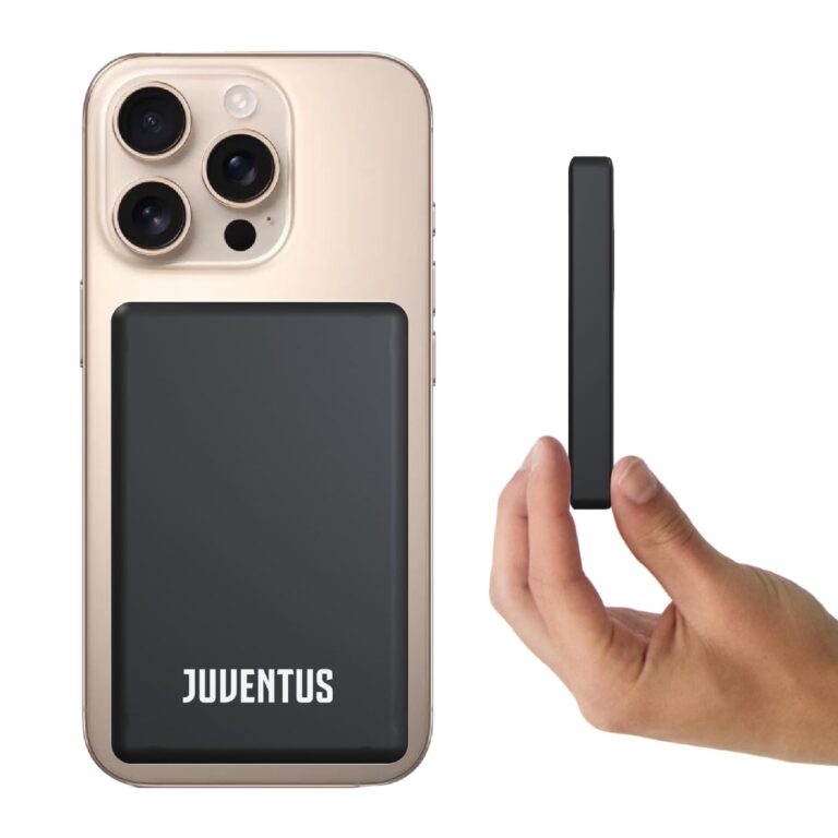 TECHMADE Powerbank MagSafe 10000 mAh Juventus - Compatibile Anche con Dispositivi Android - Ricar...