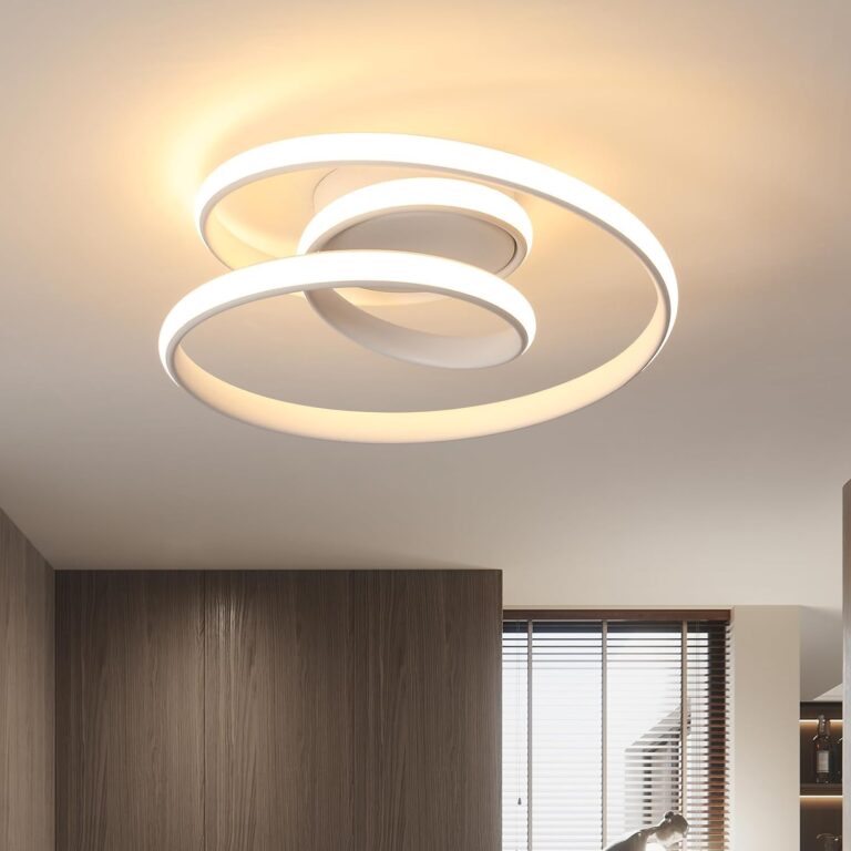 Comely Plafoniera LED Moderno, 36W 4000LM Lampada da Soffitto Design a Spirale, Lampadario LED Luce Calda 3000K per Soggio...