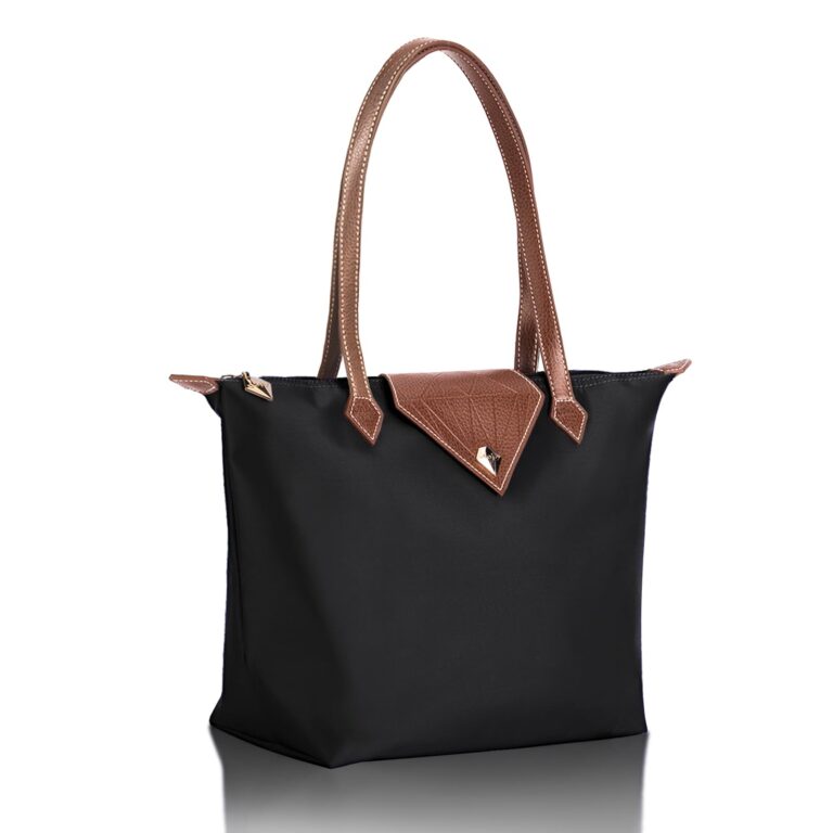 BOJLY borsa tote in nylon impermeabile con manico superiore