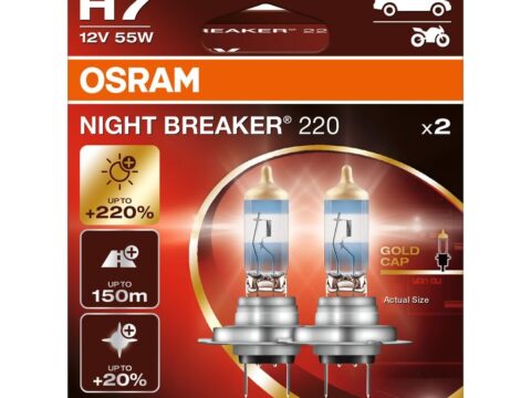Osram Night Breaker 220 H7 +220% di luminosità (coppia)