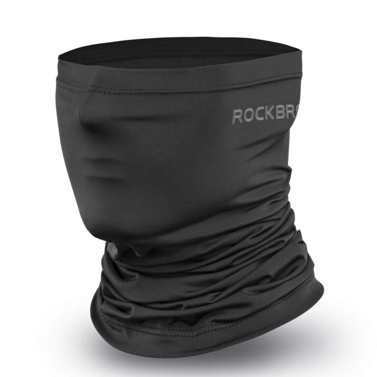 ROCKBROS Scaldacollo Estivo Multiuso per Ciclismo Moto UPF 50 Protezione UV400 Passamontagna Copricapo Traspirante Nero Ta...