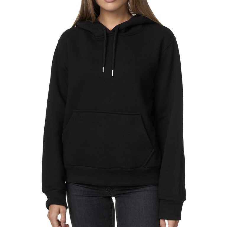 Smith & Solo - Felpa con cappuccio donna in cotone slim fit