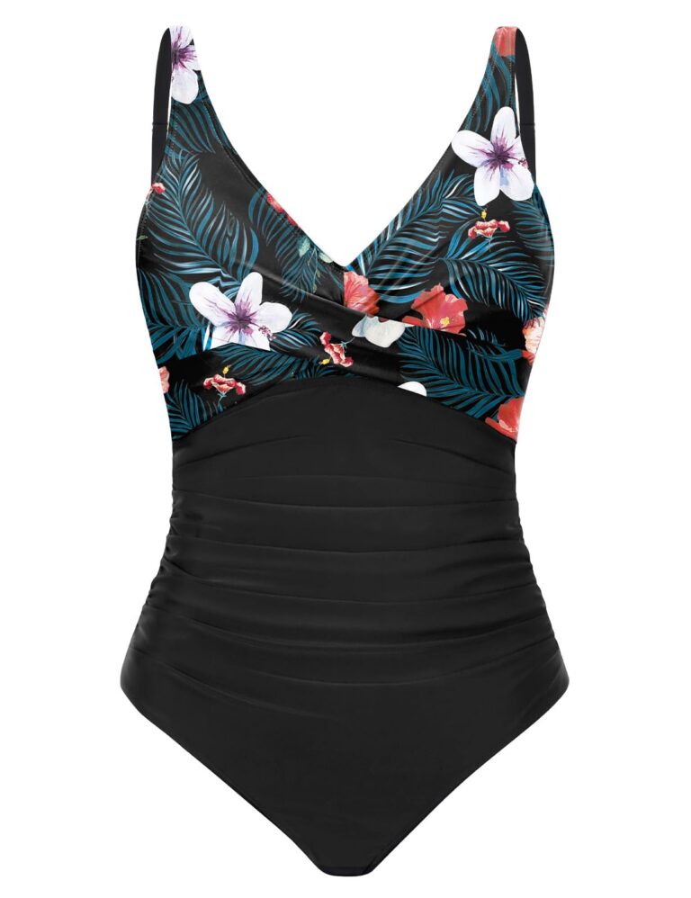 CMTOP Costume Intero Donna Contenitivo Scollo a V Push Up