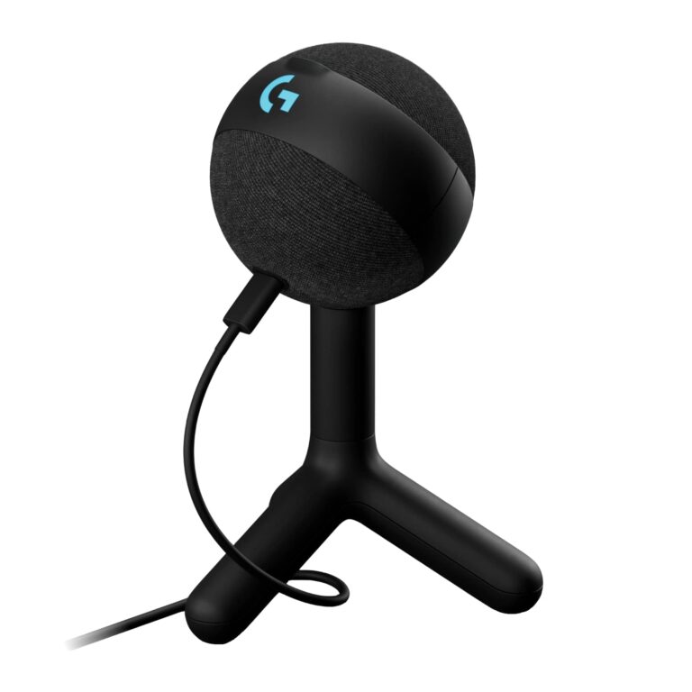 Logitech G Yeti Orb Microfono a Condensatore RGB per Gaming con LIGHTSYNC, Microfono USB per Streaming, Cardioide, Plug an...