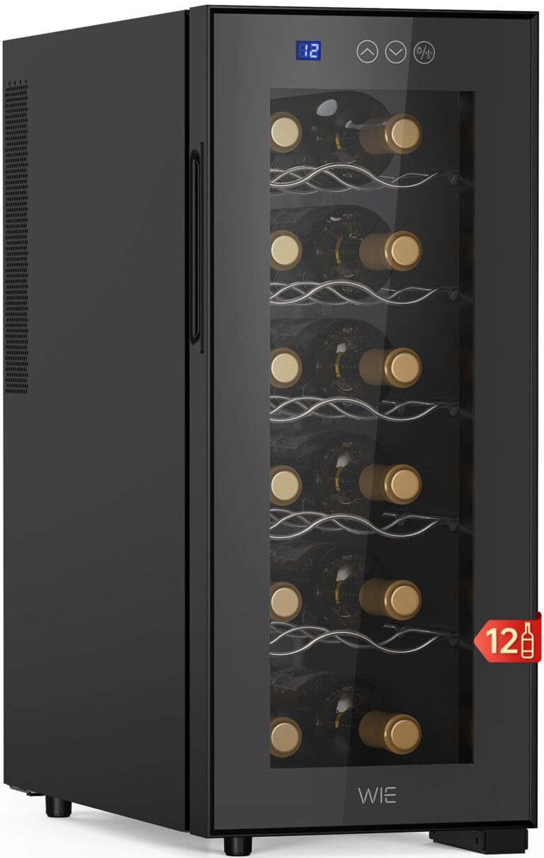 WIE Cantinetta Vino 12 Bottiglie Termoelettrica con Display LED
