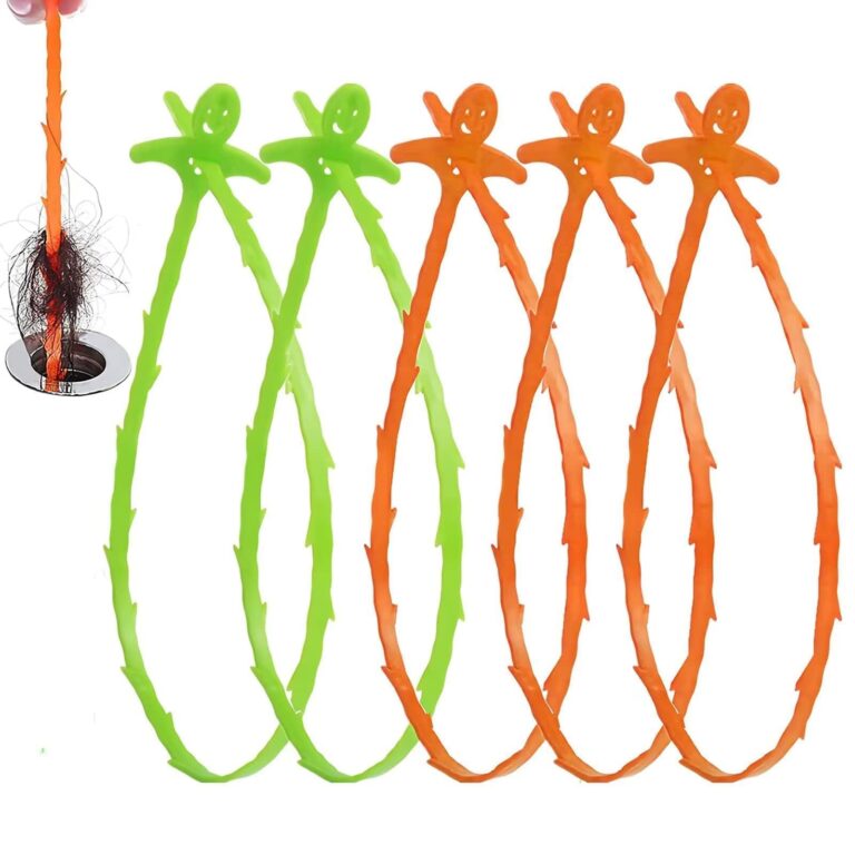 Forlivese Spirali Pulizia Scarico Riutilizzabili – Set da 5 pezzi da 50 cm