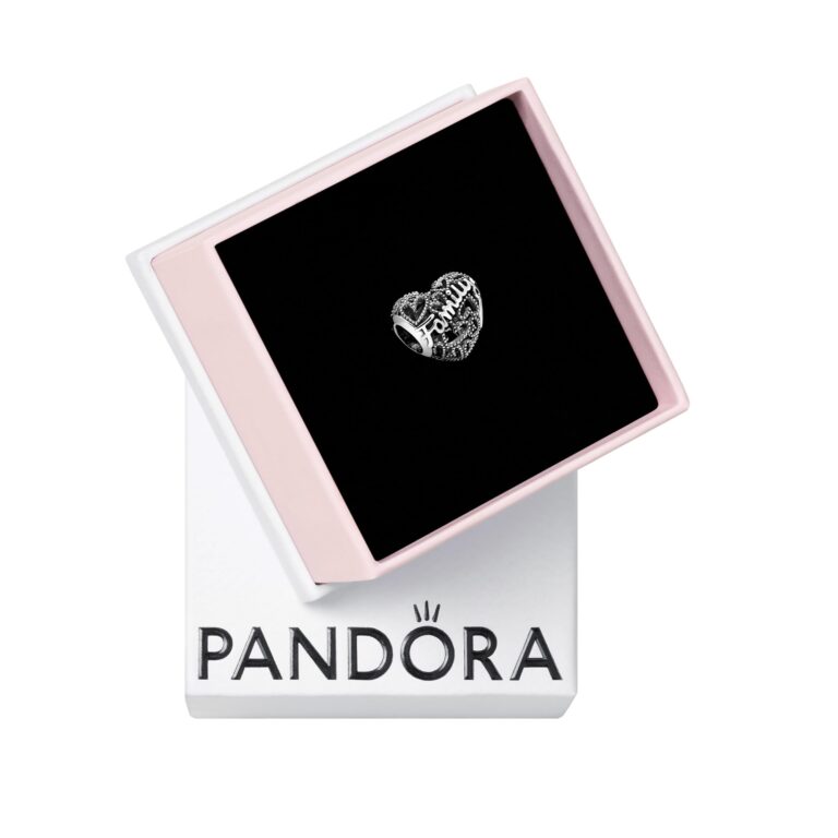 Pandora Catena di Sicurezza e Charm Cuore Family