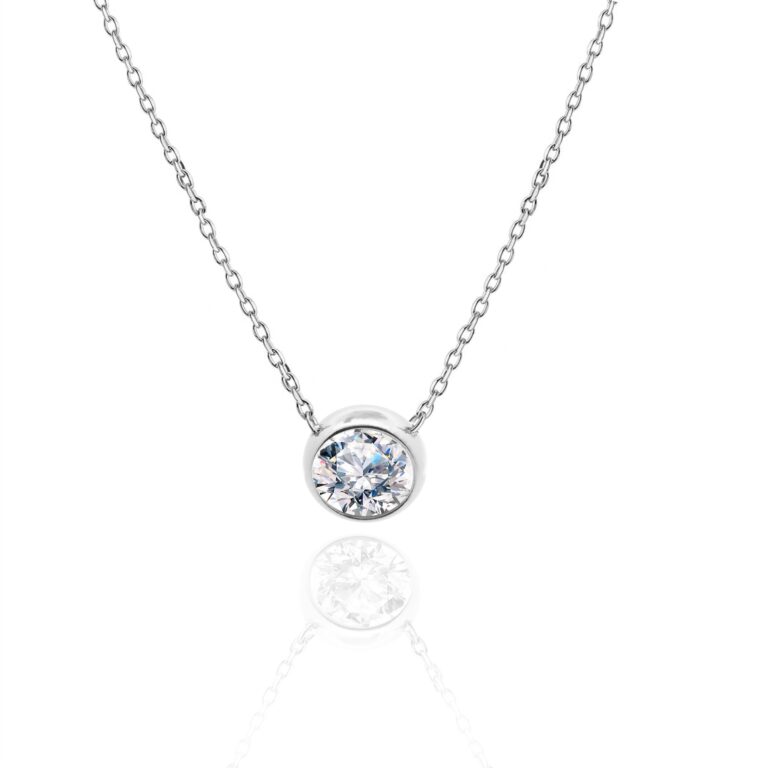 Amorino Collana punto luce donna in acciaio inossidabile