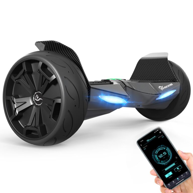 EVERCROSS 8,5" Hoverboards fuoristrada, Tutti i Terreni Hover Board abilitati per App con Bluetooth, Batteria rinforzata d...