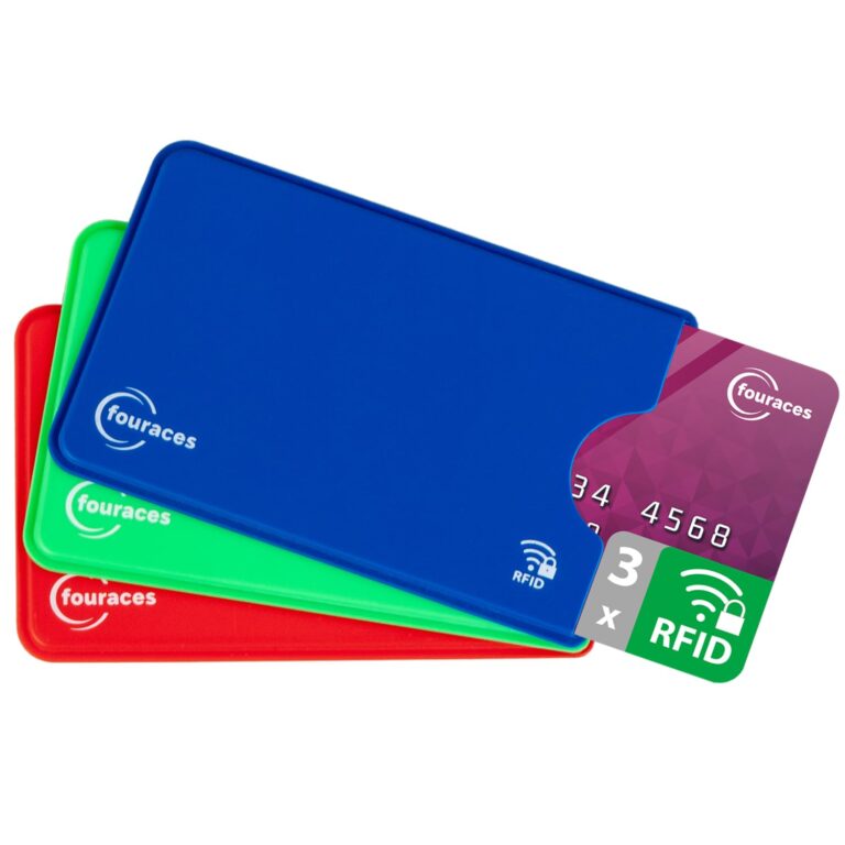 fouraces Porta Tessere RFID Schermato - Set da 3 Pezzi