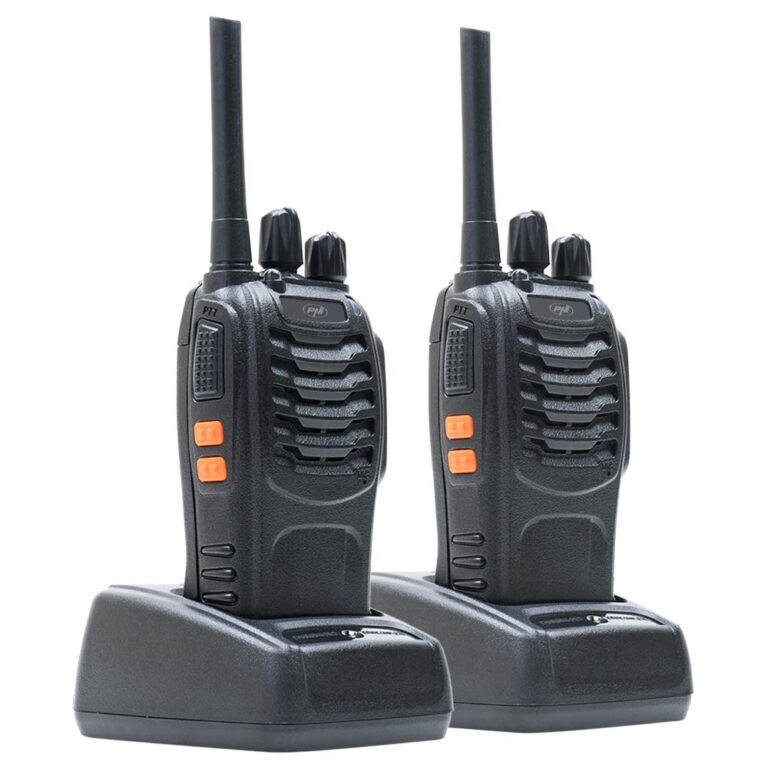 PNI PMR R40 PRO – Set 2 Radio Ricetrasmittenti 0,5W con Batterie
