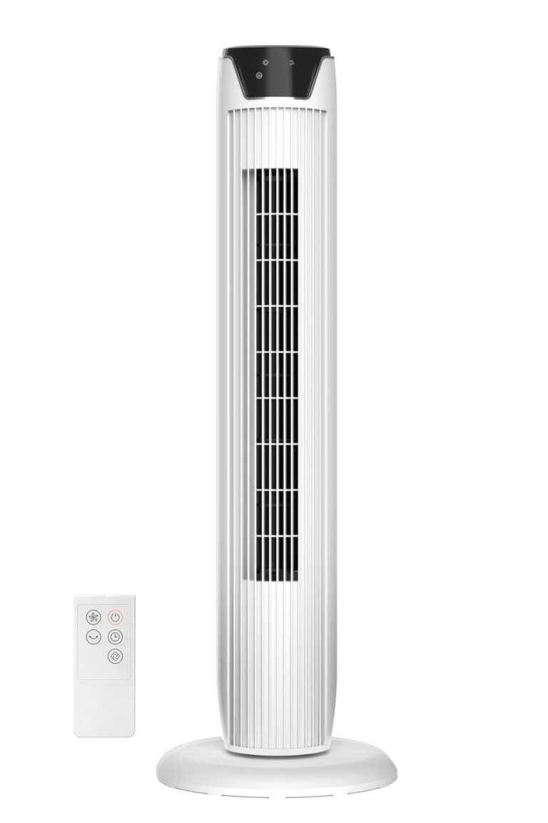 Midea Ventilatore a torre con telecomando, oscillazione 90°, 3 velocità
