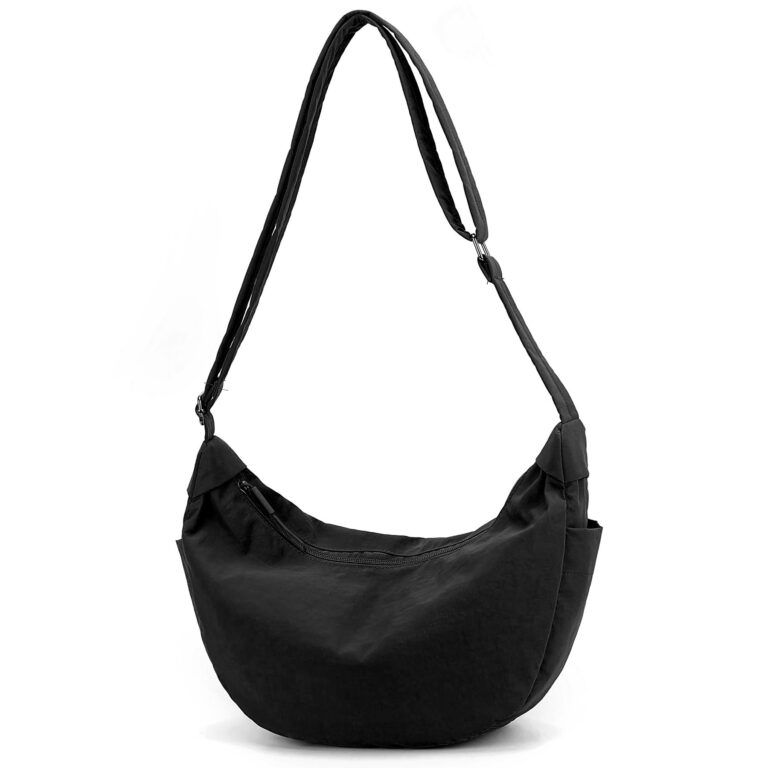 Kommodum borsa mezzaluna a spalla donna grande casual