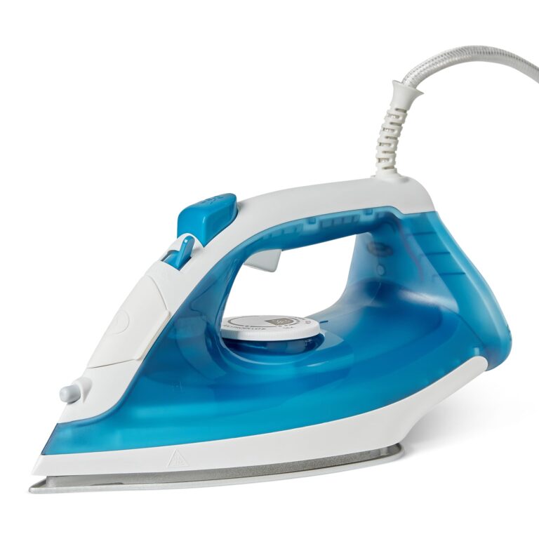 Amazon Basics Ferro da Stiro a Vapore con Piastra Antiaderente, 1800 W, Vapore Continuo 20g, Serb...