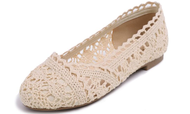 Feversole Ballerine all'uncinetto traspiranti da donna