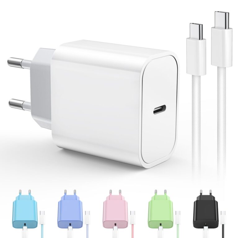 Caricatore USB-C 25W con Cavo 2m per iPhone e Android