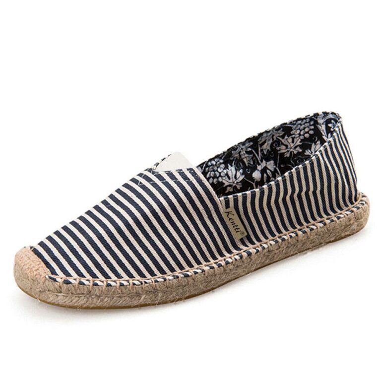 Kentti Espadrillas a Righe in Tela Stile Marinaio Uomo